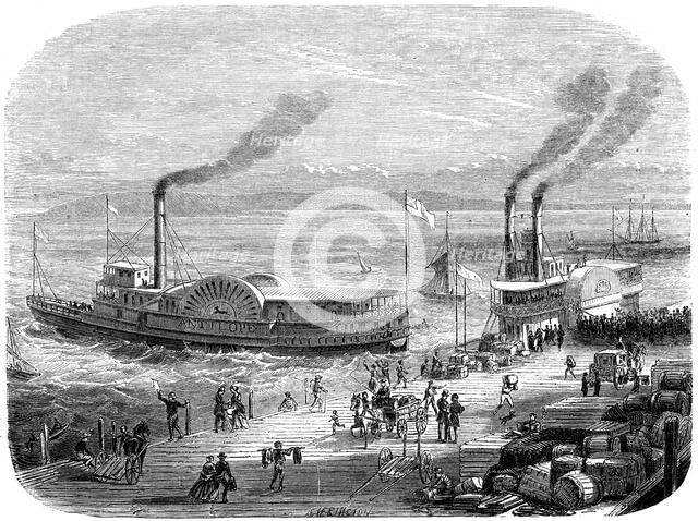 'A quay', San Francisco, California, 19th century. Artist: Unknown