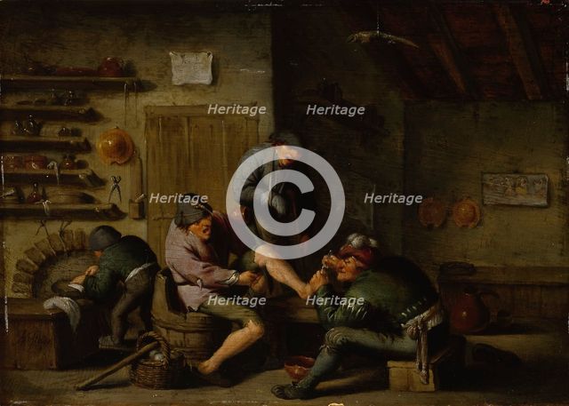 A quack and his patients. Creator: Adriaen van Ostade.