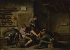 A quack and his patients. Creator: Adriaen van Ostade
