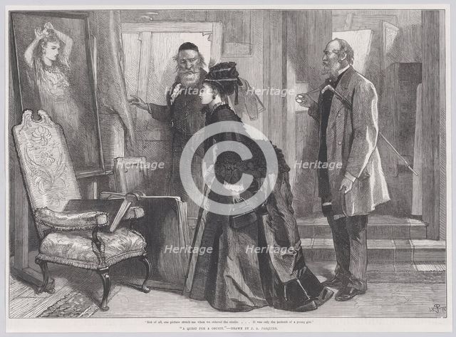 A Quest for a Cousin, from "Illustrated London News", December 19, 1874. Creator: Unknown.