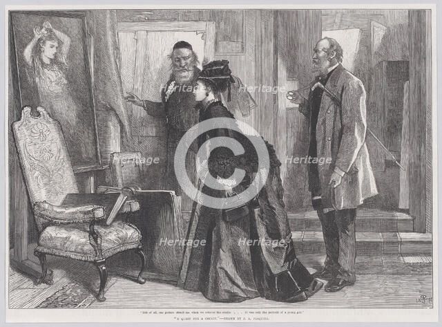 A Quest for a Cousin, from "Illustrated London News", December 19, 1874. Creator: Unknown.