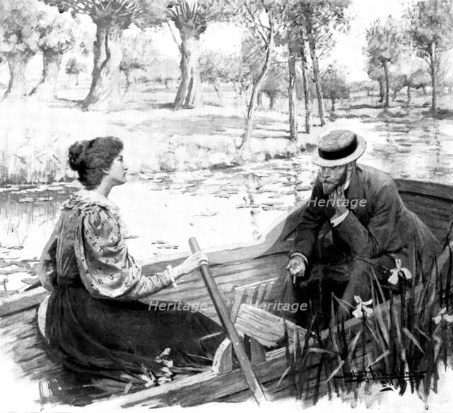 A Question of Conscience: "I wish I had not been so horrid to you at first," she said....", 1898. Creator: Unknown.