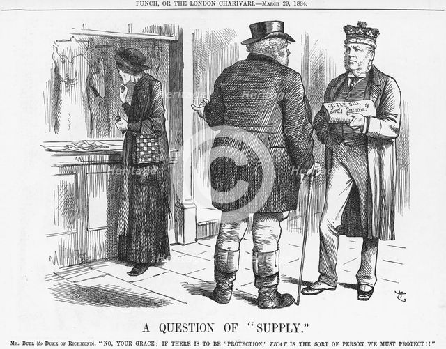 'A Question of "Supply"', 1884. Creator: Joseph Swain.