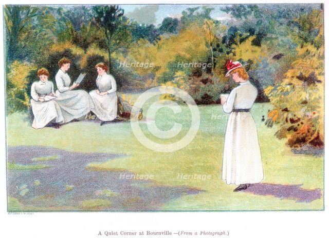  'A Quiet Corner at Bournville', 1892.  Creator: Unknown.