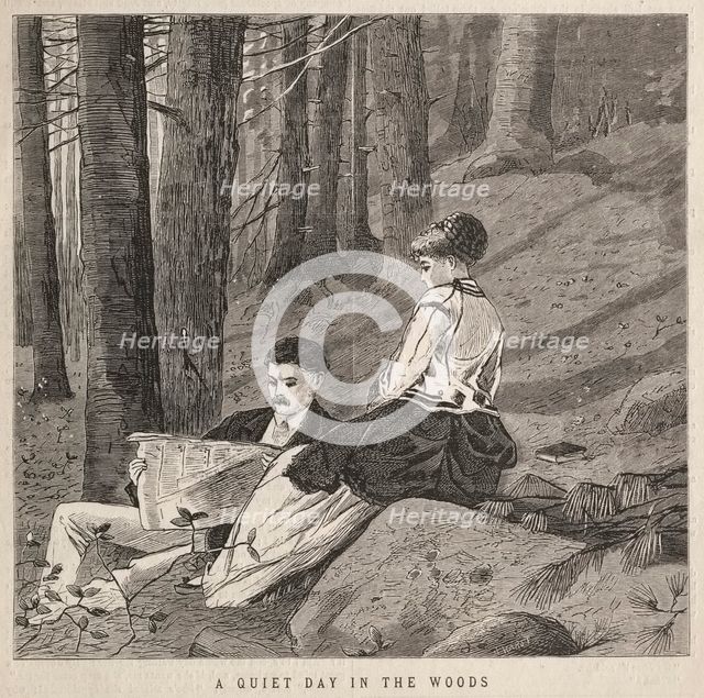 A Quiet Day in the Woods, 1870. Creator: Winslow Homer (American, 1836-1910).