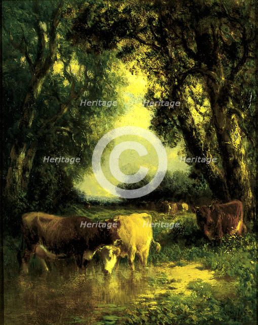 A Quiet Nook, 1885. Creator: William Hart.