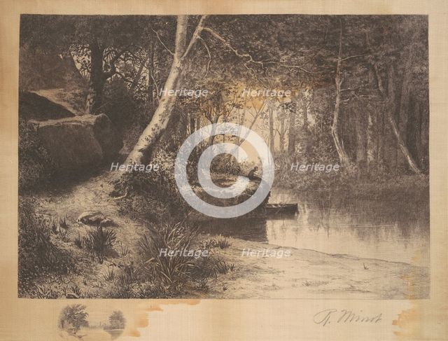 A Quiet Nook, late 19th century. Creator: Adolphe Appian.