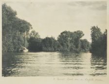 A quiet spot on a Norfolk river. From the album: Photograph album - England, 1920s. Creator: Harry Moult