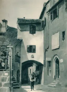 A quiet street, Merano, South Tyrol, Italy, 1927. Artist: Eugen Poppel