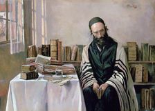 A Rabbi in his Study c1887-1953. Creator: Alois Heinrich Priechenfried