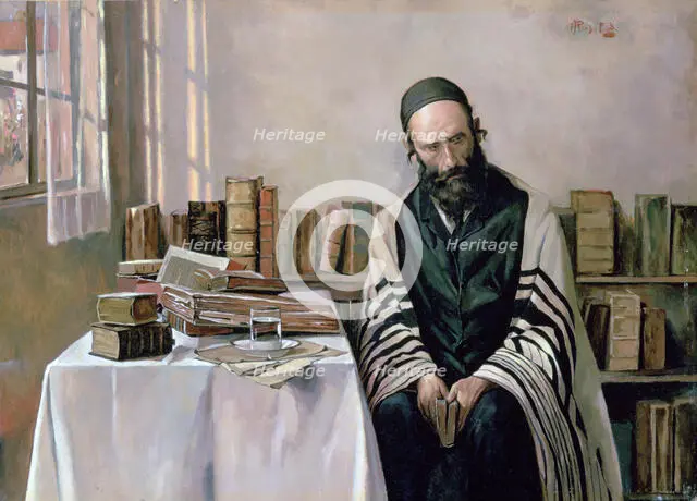 'A Rabbi in his Study', c1887-1953. Creator: Alois Heinrich Priechenfried.