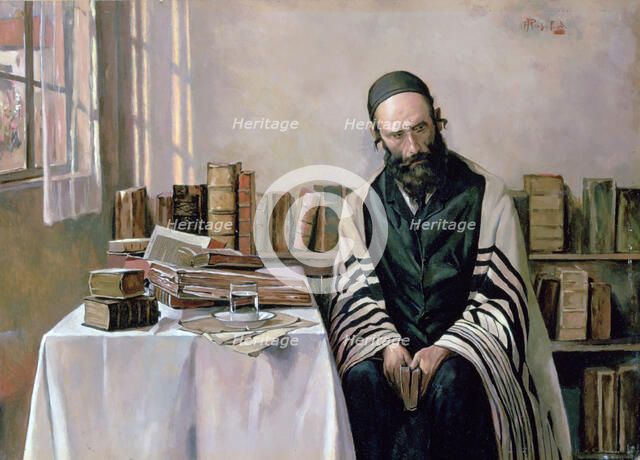 'A Rabbi in his Study', c1887-1953. Creator: Alois Heinrich Priechenfried.