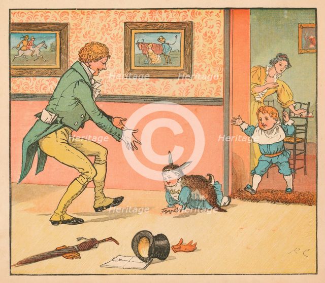 '...a Rabbit-skin To wrap the Baby Bunting in', c1880. Creator: Randolph Caldecott.