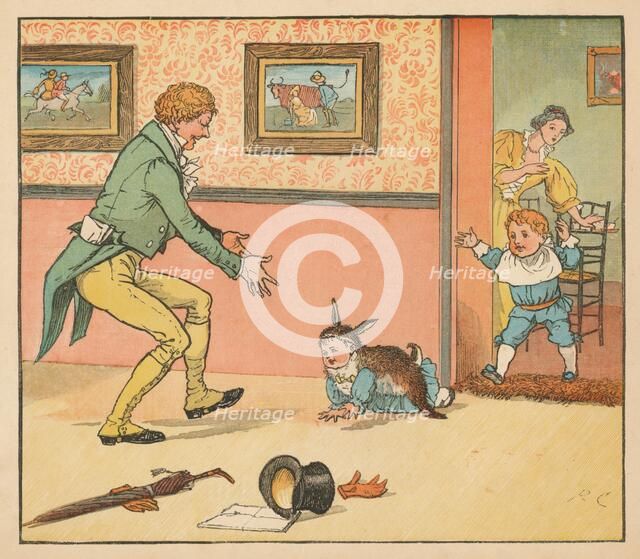 '...a Rabbit-skin To wrap the Baby Bunting in', c1880. Creator: Randolph Caldecott.