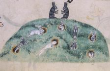 A rabbit warren, c1300-c1340. Creator: Unknown