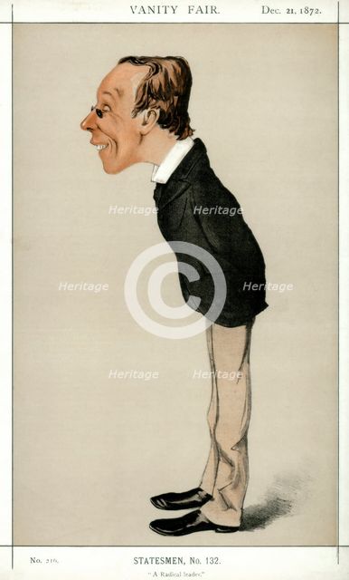 'A Radical Leader', Henry Fawcett MP, British politician and economist, 1872.Artist: Melchiorre Delfico