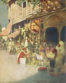 A Rag Shop 1905. Artist: Mortimer Luddington Menpes