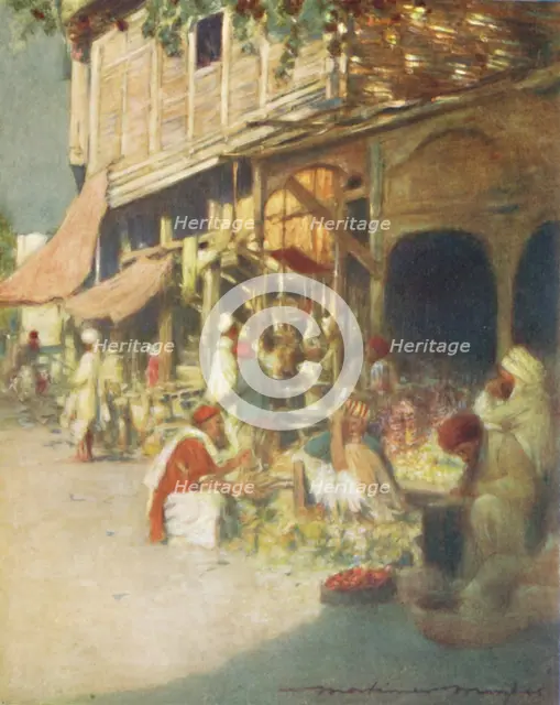 'A Rag Shop', 1905. Artist: Mortimer Luddington Menpes.