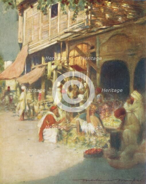 'A Rag Shop', 1905. Artist: Mortimer Luddington Menpes.