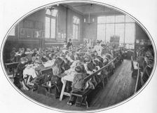 A Ragged School Union dinner, Camberwell, London, c1901 (1901)