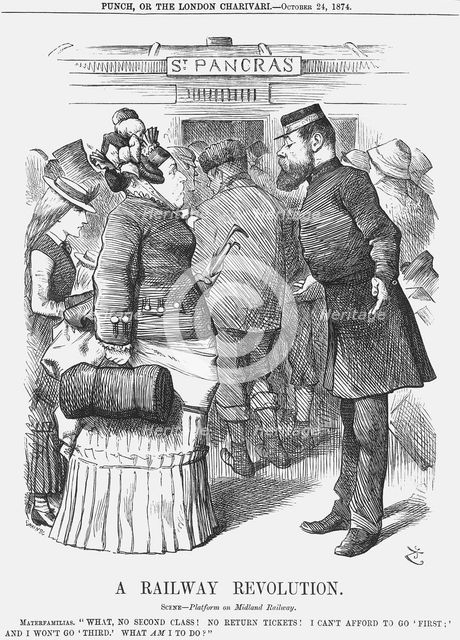 'A Railway Revolution', 1874. Creator: Joseph Swain.