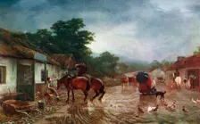 A Rainy Day 1870, (1912).Artist: Peter Graham