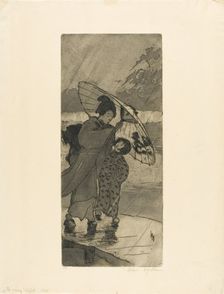 A Rainy Night, 1906. Creator: Helen Hyde