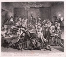 A Rake's Progress 1735; plate VI of VIII. Artist: William Hogarth