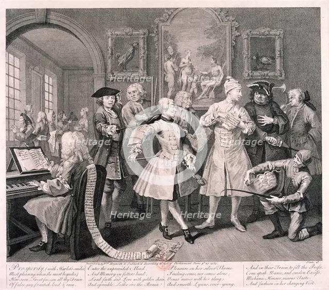 'A Rake's Progress', 1735; plate II of VIII. Artist: William Hogarth