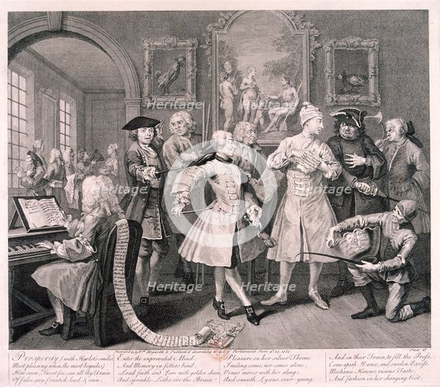 'A Rake's Progress', 1735; plate II of VIII. Artist: William Hogarth