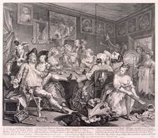 A Rake's Progress 1735, plate III of VIII. Artist: William Hogarth