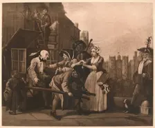 A Rake's Progress - 4: The Arrest 1733. Artist: William Hogarth