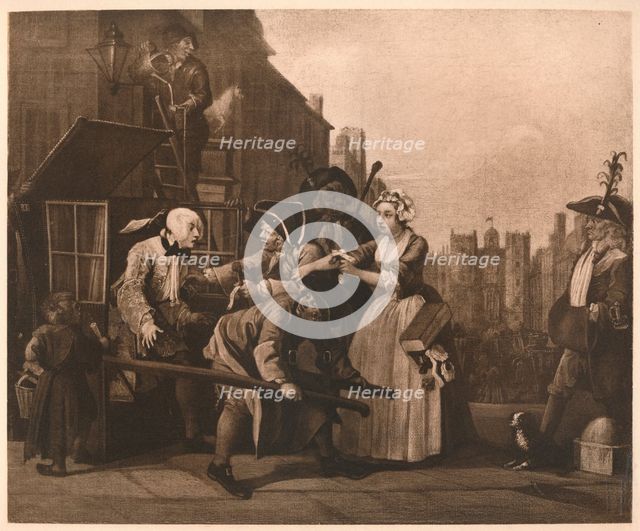 'A Rake's Progress - 4: The Arrest', 1733.  Artist: William Hogarth.