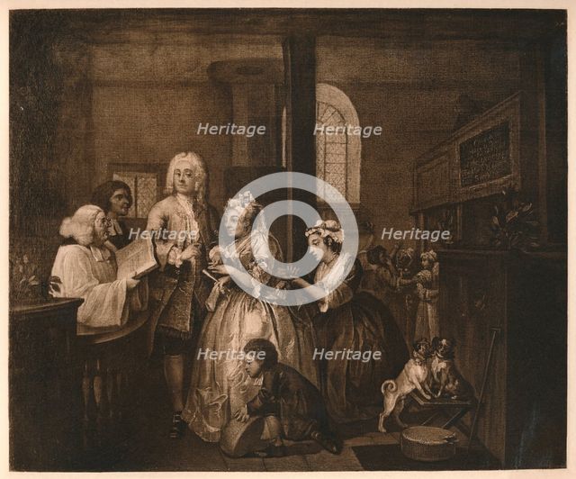 A Rake's Progress - 5: He Marries', 1733.  Artist: William Hogarth.