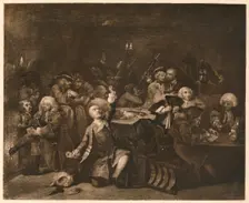A Rake's Progress - 6: The Gaming House 1733. Artist: William Hogarth