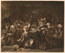 A Rake's Progress - 6: The Gaming House 1733. Artist: William Hogarth
