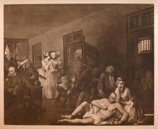 A Rake's Progress - 8: The Mad House 1733. Artist: William Hogarth