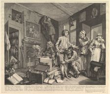 A Rake's Progress, Plate 1, June 25, 1735. Creator: William Hogarth