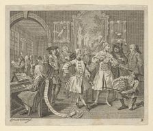 A Rake's Progress, Plate 2, ca. 1800. Creator: Dent