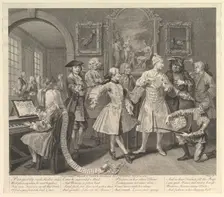 A Rake's Progress, Plate 2, June 25, 1735. Creator: William Hogarth
