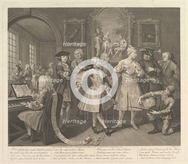 A Rake's Progress, Plate 2, June 25, 1735. Creator: William Hogarth.