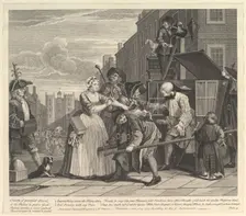 A Rake's Progress, Plate 4, June 25, 1735. Creator: William Hogarth