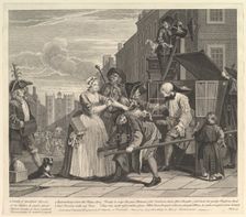 A Rake's Progress, Plate 4, June 25, 1735. Creator: William Hogarth