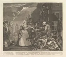 A Rake's Progress, Plate 4, June 25, 1735. Creator: William Hogarth