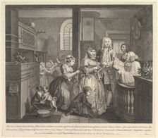 A Rake's Progress, Plate 5, June 25, 1735. Creator: William Hogarth
