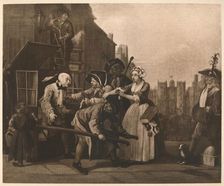 A Rake's Progress - 4: The Arrest 1733. Artist: William Hogarth