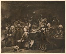 A Rake's Progress - 6: The Gaming House 1733. Artist: William Hogarth