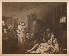A Rake's Progress - 8: The Mad House 1733. Artist: William Hogarth