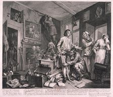 A Rake's Progress 1735; plate I of VIII. Artist: William Hogarth
