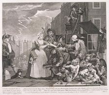 A Rake's Progress 1735; plate IV of VIII. Artist: William Hogarth
